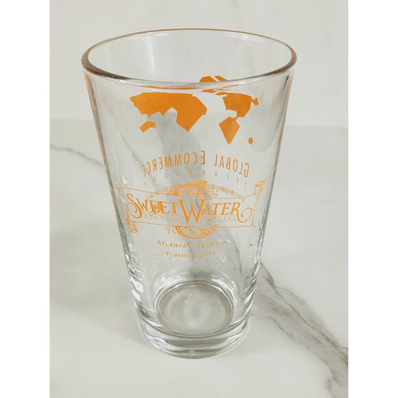 Pint Beer Clear Glass 16oz Sweetwater Brewing Company Drinkware 5 1/2" x2 - Picture 3 of 14